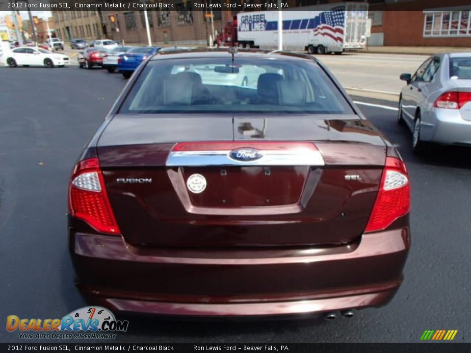 2012 Ford Fusion SEL Cinnamon Metallic / Charcoal Black Photo #7