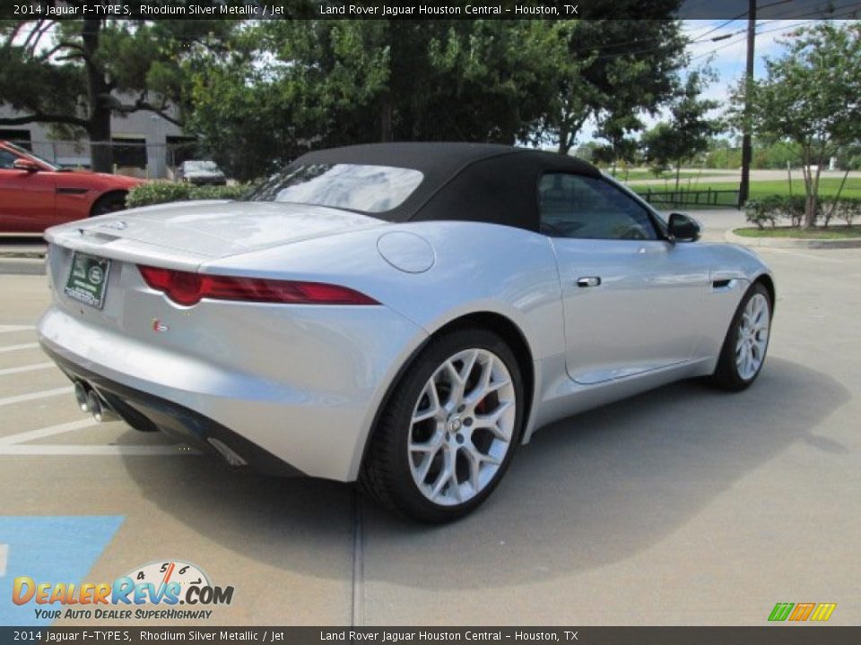 2014 Jaguar F-TYPE S Rhodium Silver Metallic / Jet Photo #7