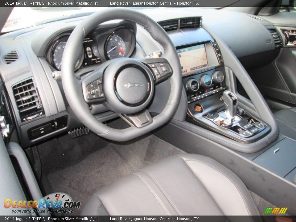 Jet Interior - 2014 Jaguar F-TYPE S Photo #11