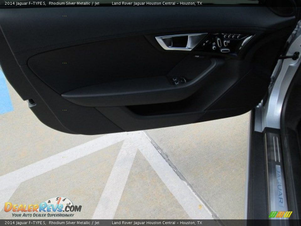 2014 Jaguar F-TYPE S Rhodium Silver Metallic / Jet Photo #13