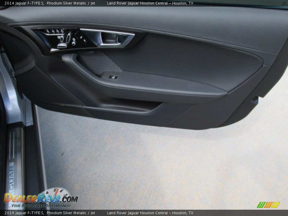 2014 Jaguar F-TYPE S Rhodium Silver Metallic / Jet Photo #14