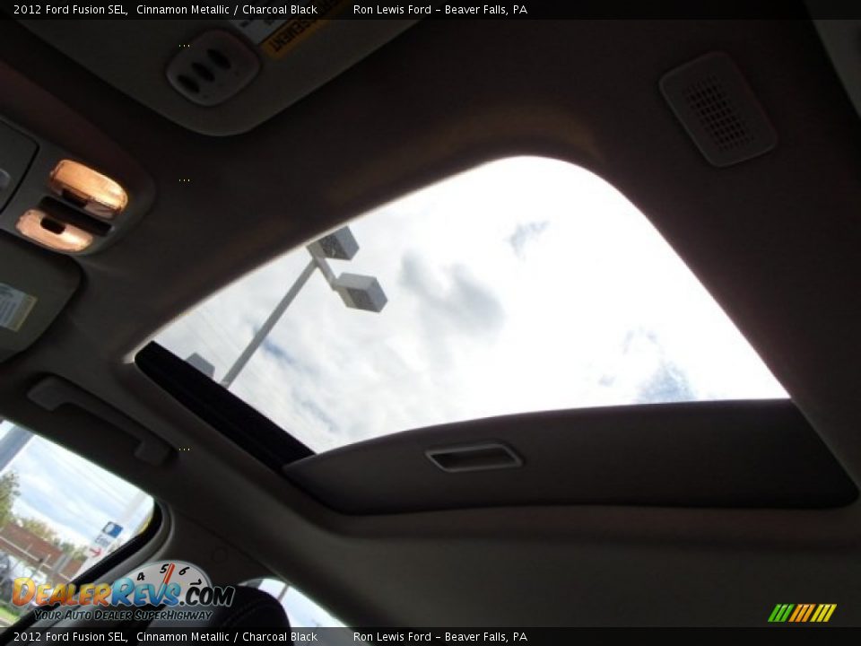 2012 Ford Fusion SEL Cinnamon Metallic / Charcoal Black Photo #15
