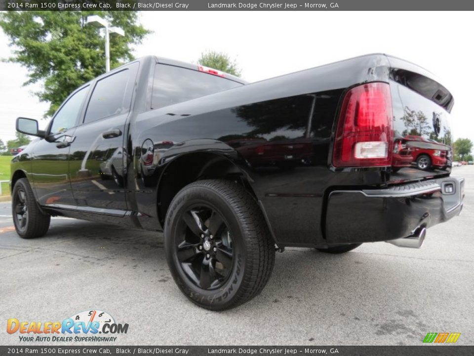 2014 Ram 1500 Express Crew Cab Black / Black/Diesel Gray Photo #2