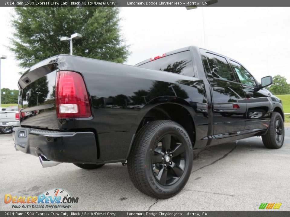 2014 Ram 1500 Express Crew Cab Black / Black/Diesel Gray Photo #3