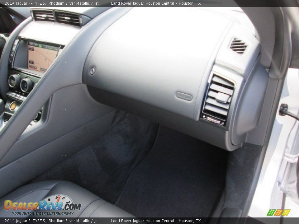 2014 Jaguar F-TYPE S Rhodium Silver Metallic / Jet Photo #16