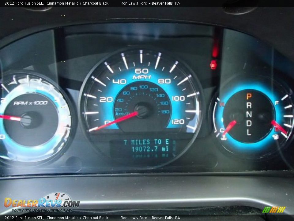 2012 Ford Fusion SEL Cinnamon Metallic / Charcoal Black Photo #19