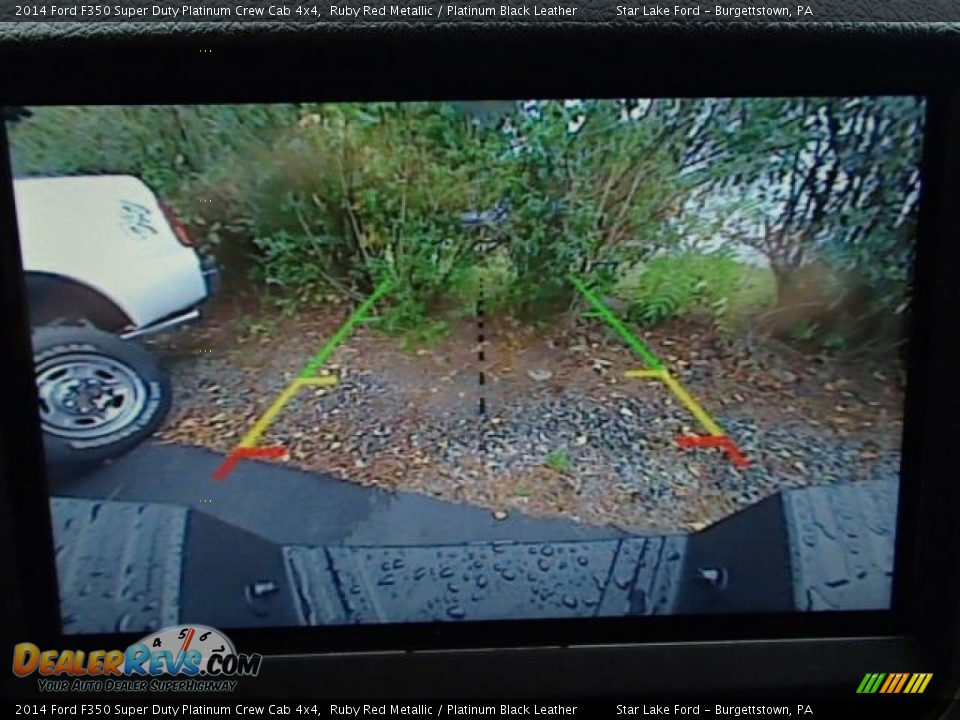 2014 Ford F350 Super Duty Platinum Crew Cab 4x4 Ruby Red Metallic / Platinum Black Leather Photo #18