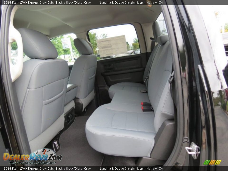 2014 Ram 1500 Express Crew Cab Black / Black/Diesel Gray Photo #7