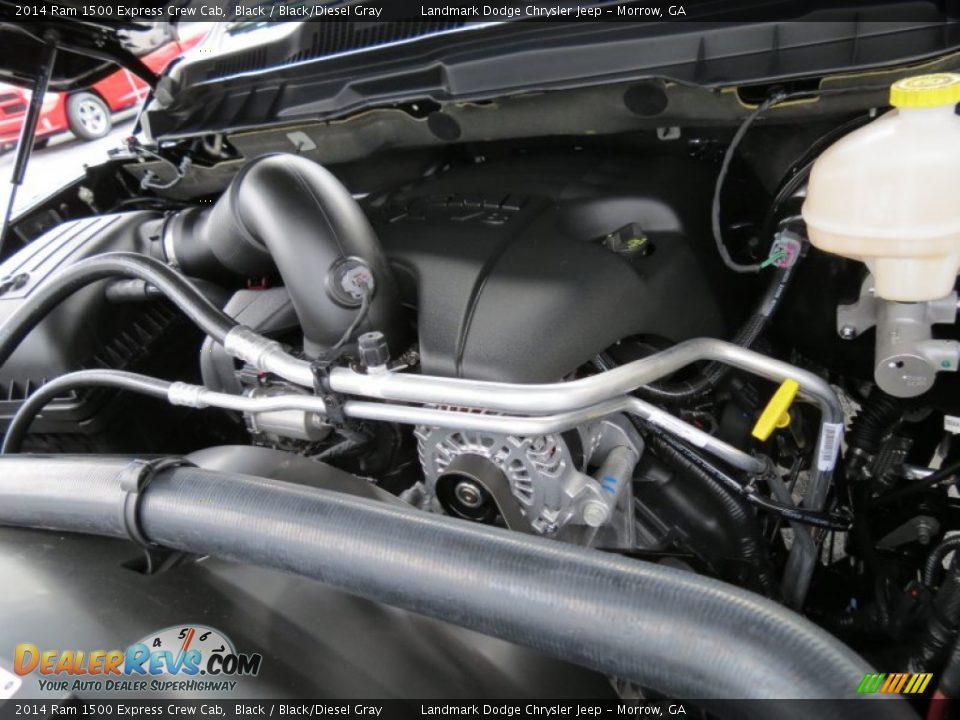 2014 Ram 1500 Express Crew Cab Black / Black/Diesel Gray Photo #9