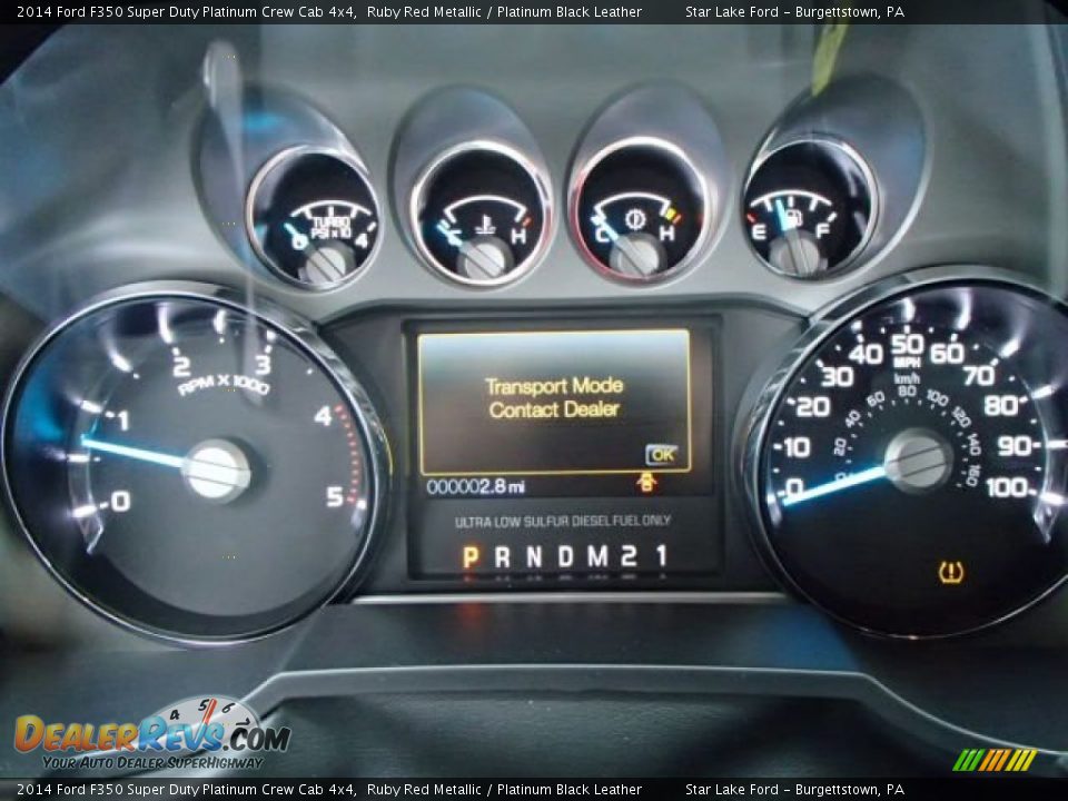 2014 Ford F350 Super Duty Platinum Crew Cab 4x4 Gauges Photo #24