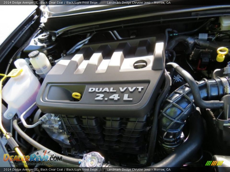 2014 Dodge Avenger SE Black Clear Coat / Black/Light Frost Beige Photo #9