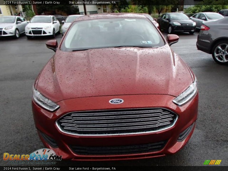 2014 Ford Fusion S Sunset / Earth Gray Photo #2