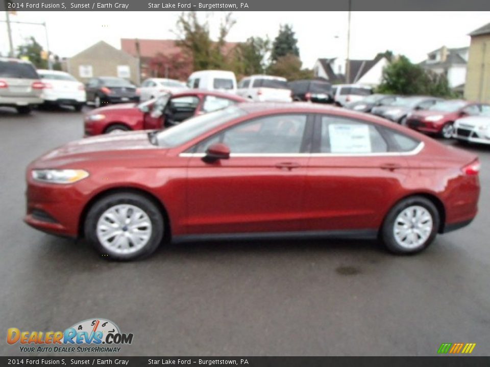 2014 Ford Fusion S Sunset / Earth Gray Photo #8