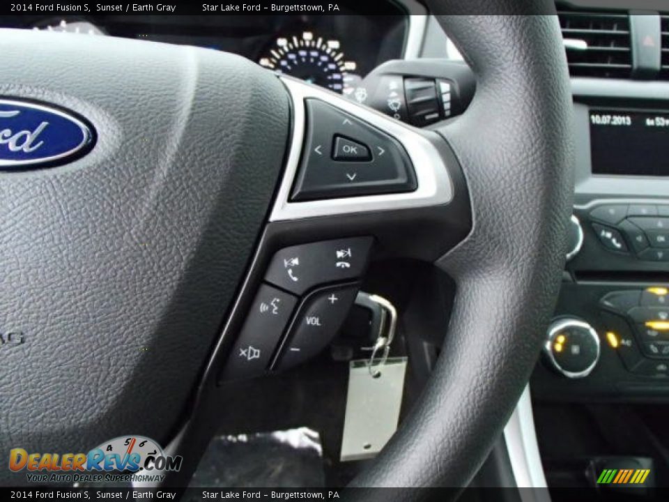 2014 Ford Fusion S Sunset / Earth Gray Photo #20