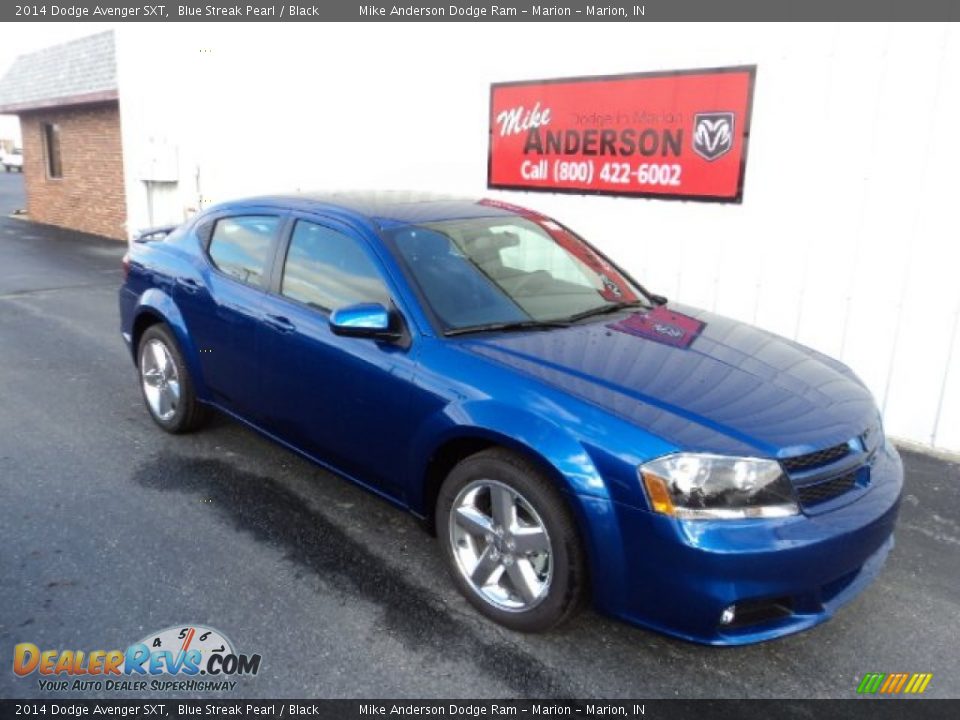 2014 Dodge Avenger SXT Blue Streak Pearl / Black Photo #1