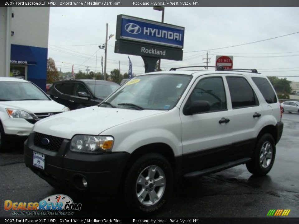 2007 Ford Escape XLT 4WD Oxford White / Medium/Dark Flint Photo #1