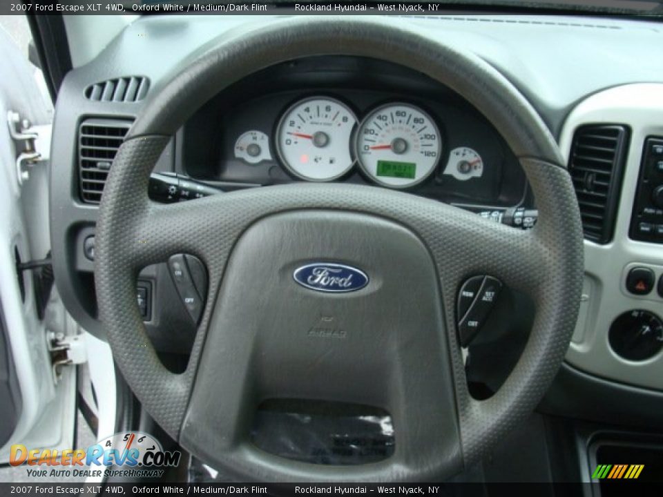 2007 Ford Escape XLT 4WD Oxford White / Medium/Dark Flint Photo #14