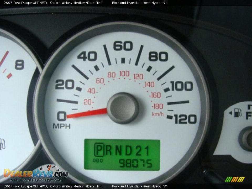 2007 Ford Escape XLT 4WD Oxford White / Medium/Dark Flint Photo #17