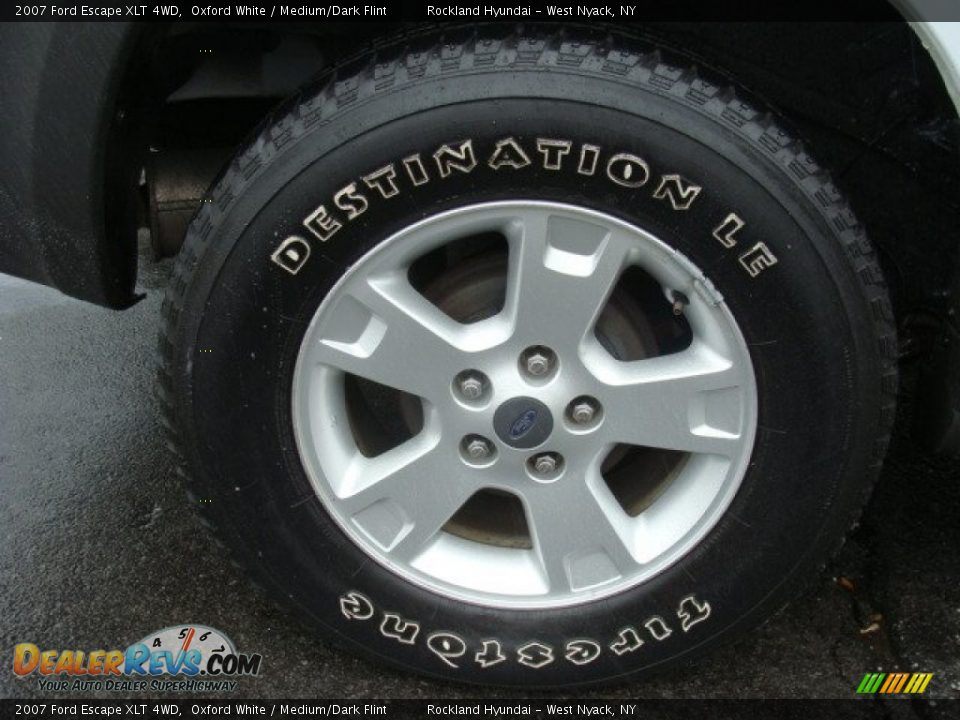 2007 Ford Escape XLT 4WD Oxford White / Medium/Dark Flint Photo #28