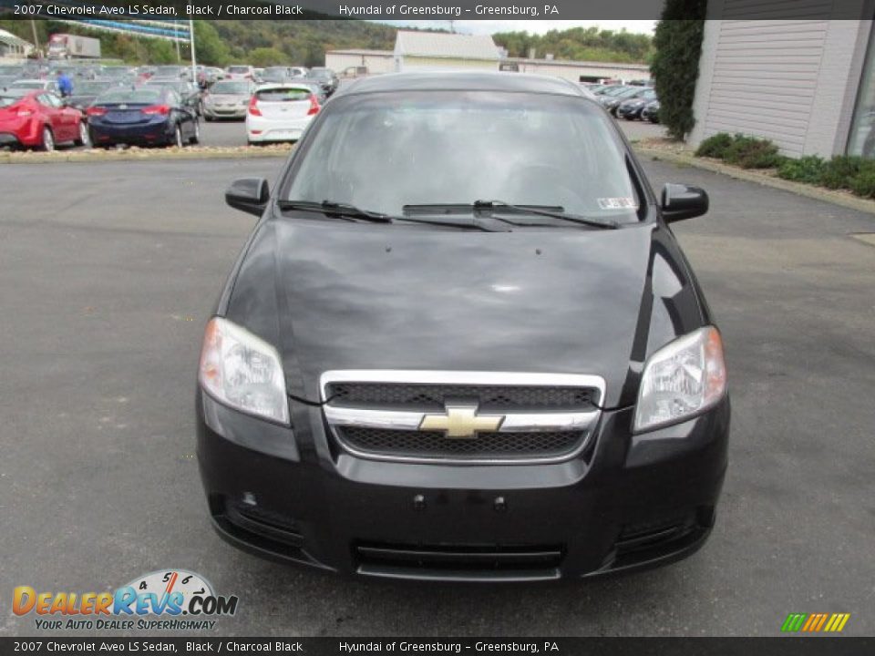 2007 Chevrolet Aveo LS Sedan Black / Charcoal Black Photo #4