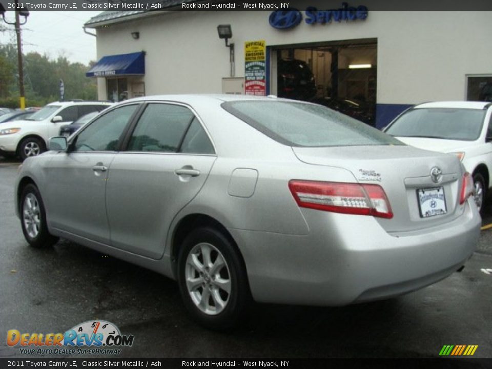 2011 Toyota Camry LE Classic Silver Metallic / Ash Photo #6