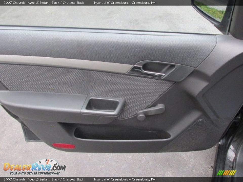 2007 Chevrolet Aveo LS Sedan Black / Charcoal Black Photo #9