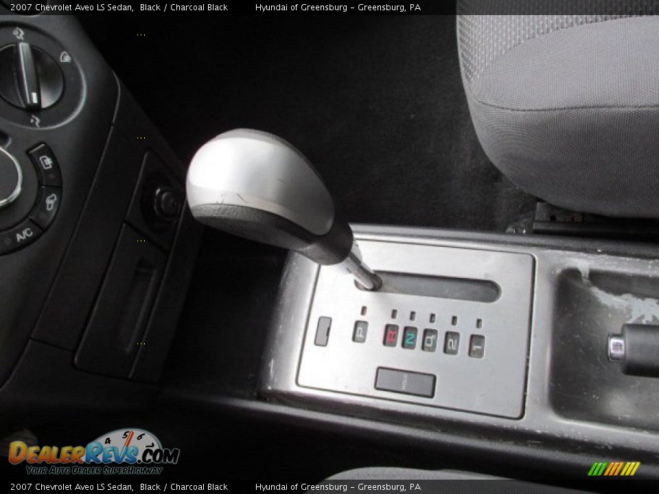 2007 Chevrolet Aveo LS Sedan Black / Charcoal Black Photo #12