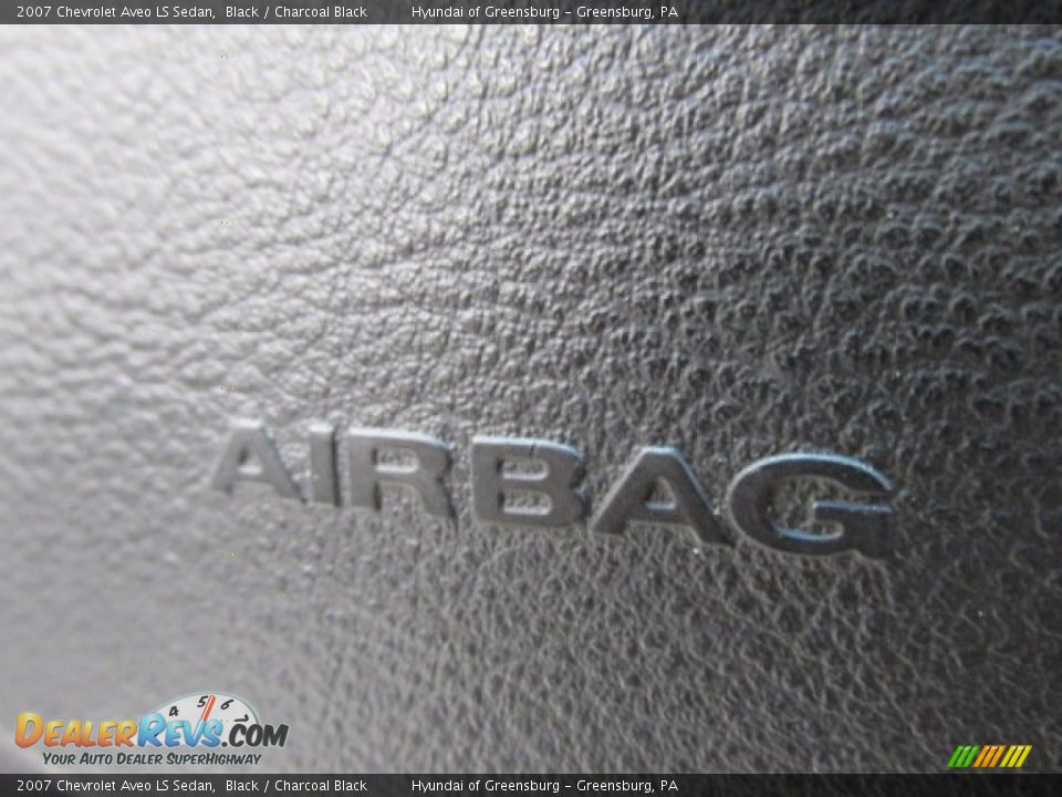 2007 Chevrolet Aveo LS Sedan Black / Charcoal Black Photo #15
