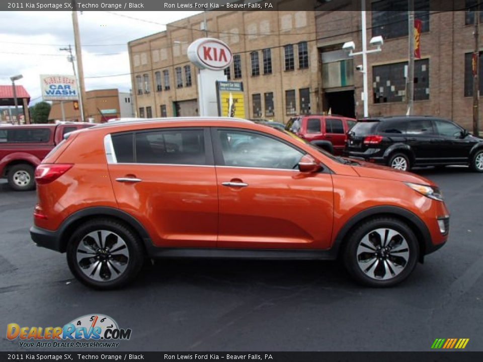 2011 Kia Sportage SX Techno Orange / Black Photo #1