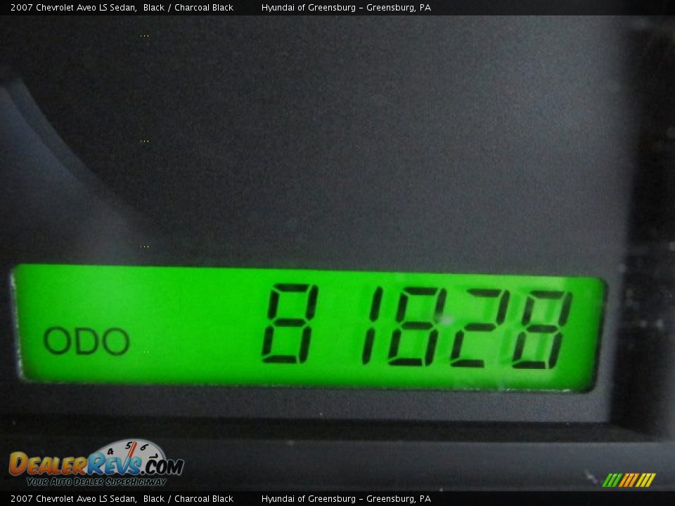 2007 Chevrolet Aveo LS Sedan Black / Charcoal Black Photo #20