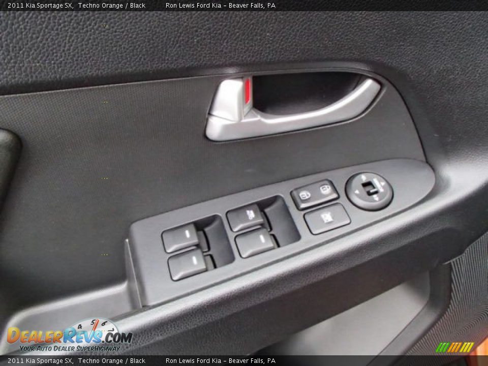 2011 Kia Sportage SX Techno Orange / Black Photo #13