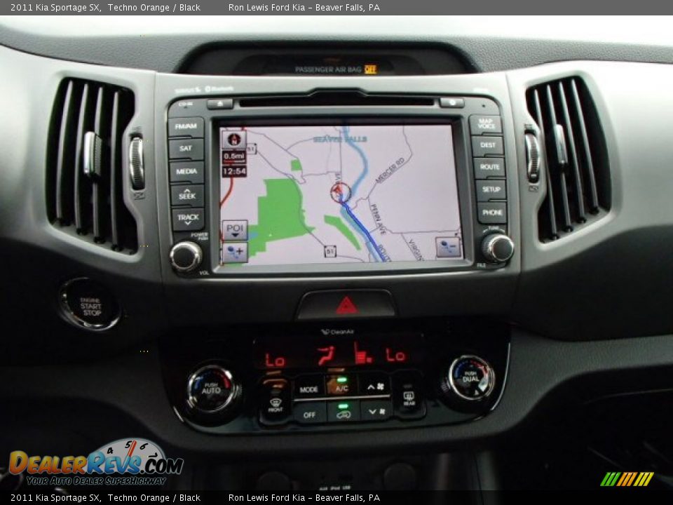 2011 Kia Sportage SX Techno Orange / Black Photo #15