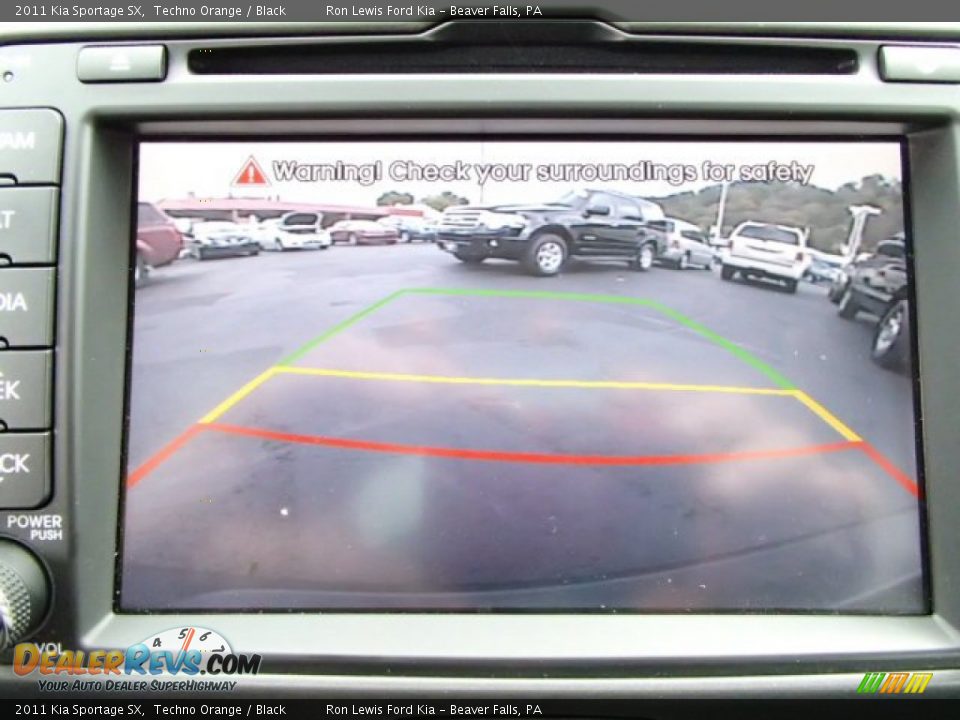 2011 Kia Sportage SX Techno Orange / Black Photo #16