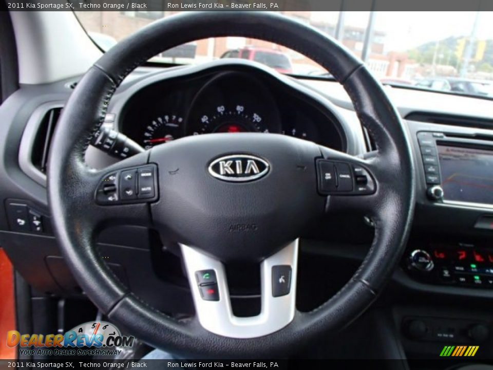 2011 Kia Sportage SX Techno Orange / Black Photo #18