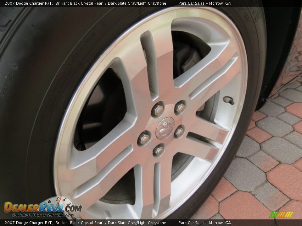 2007 Dodge Charger R/T Brilliant Black Crystal Pearl / Dark Slate Gray/Light Graystone Photo #5
