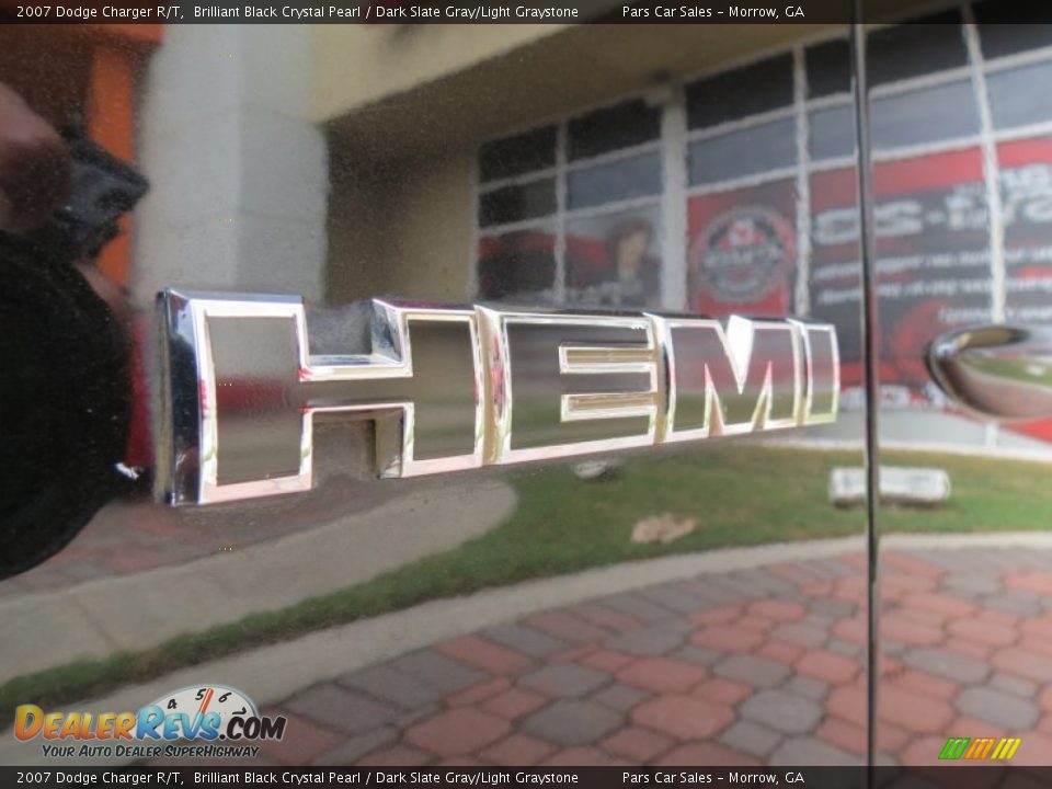 2007 Dodge Charger R/T Brilliant Black Crystal Pearl / Dark Slate Gray/Light Graystone Photo #6