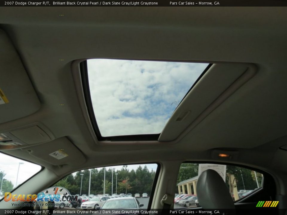 2007 Dodge Charger R/T Brilliant Black Crystal Pearl / Dark Slate Gray/Light Graystone Photo #8