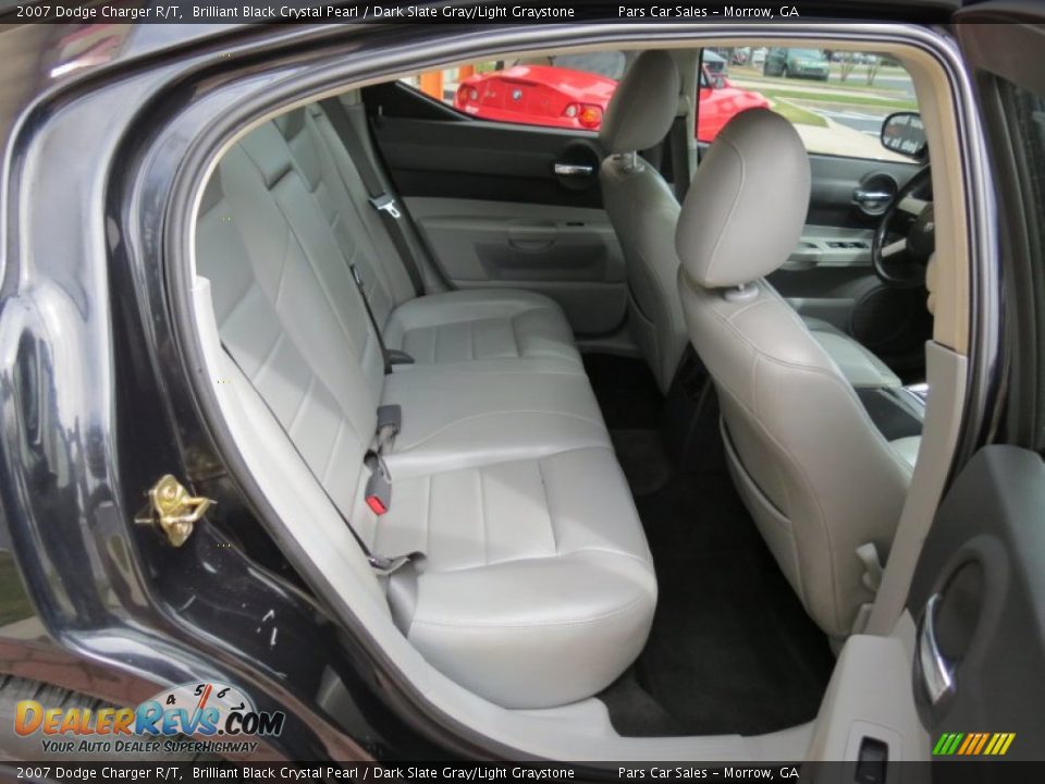 2007 Dodge Charger R/T Brilliant Black Crystal Pearl / Dark Slate Gray/Light Graystone Photo #12