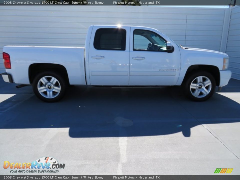 2008 Chevrolet Silverado 1500 LT Crew Cab Summit White / Ebony Photo #3