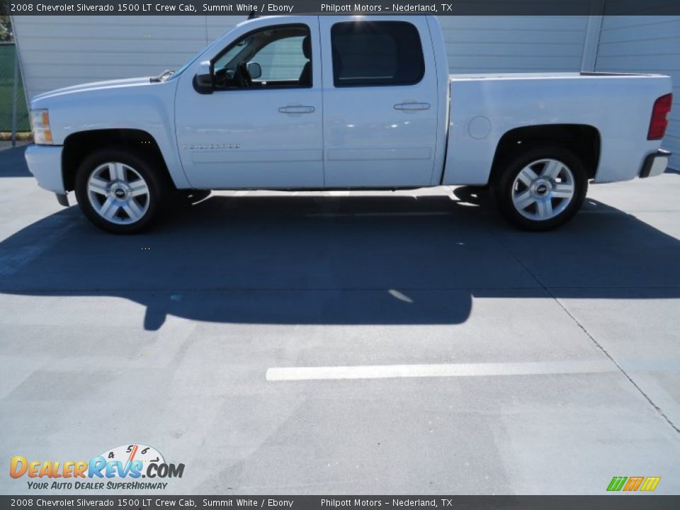 2008 Chevrolet Silverado 1500 LT Crew Cab Summit White / Ebony Photo #6