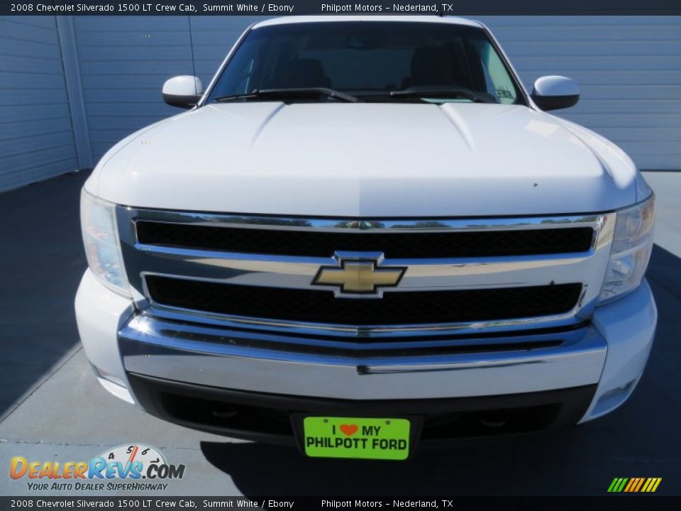 2008 Chevrolet Silverado 1500 LT Crew Cab Summit White / Ebony Photo #8