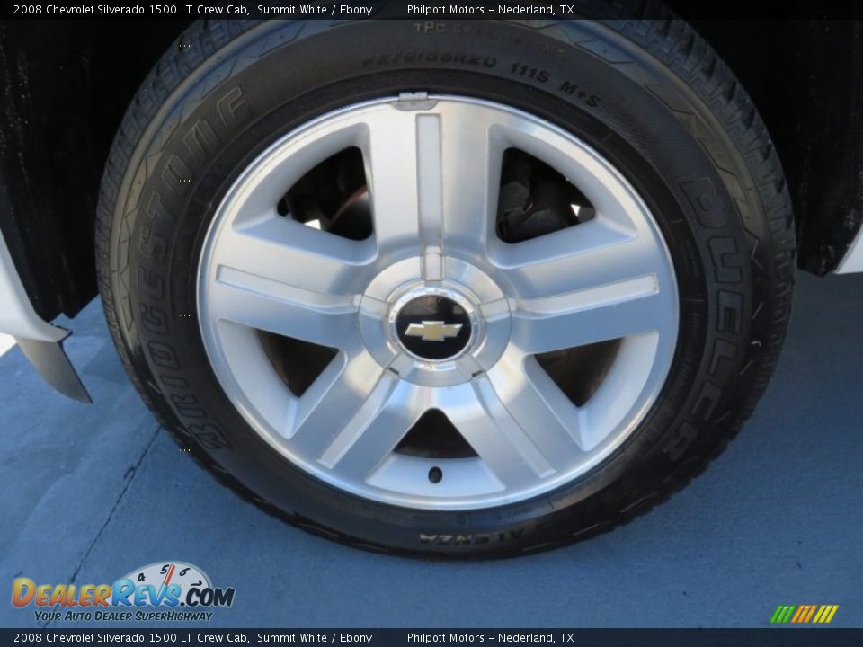 2008 Chevrolet Silverado 1500 LT Crew Cab Summit White / Ebony Photo #15