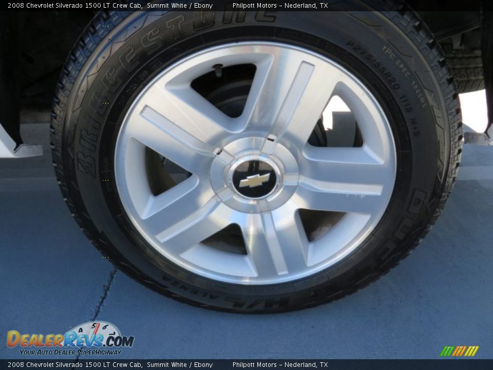 2008 Chevrolet Silverado 1500 LT Crew Cab Summit White / Ebony Photo #16