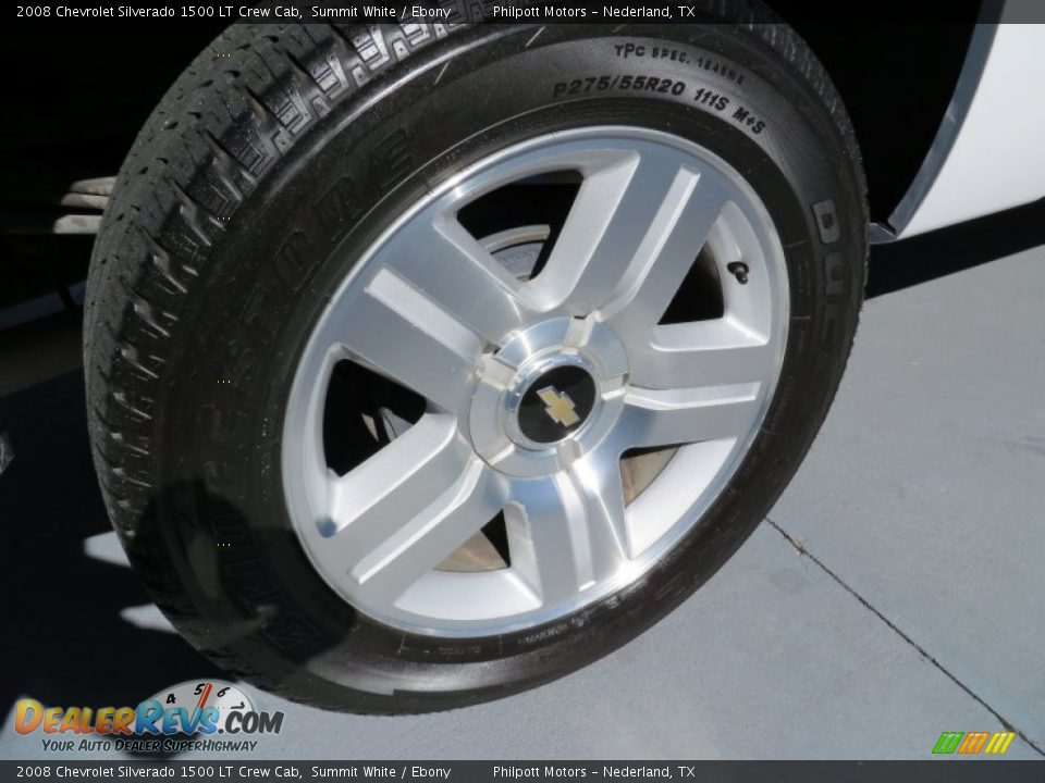 2008 Chevrolet Silverado 1500 LT Crew Cab Summit White / Ebony Photo #17