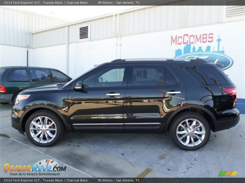 2014 Ford Explorer XLT Tuxedo Black / Charcoal Black Photo #2