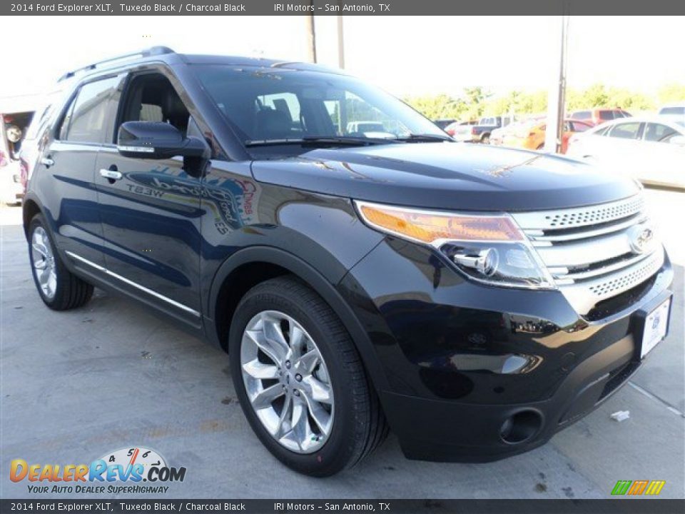 2014 Ford Explorer XLT Tuxedo Black / Charcoal Black Photo #7