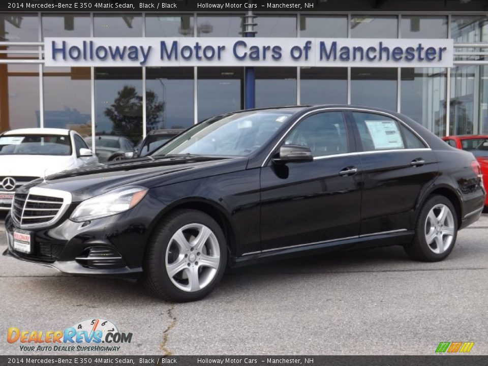 2014 Mercedes-Benz E 350 4Matic Sedan Black / Black Photo #1