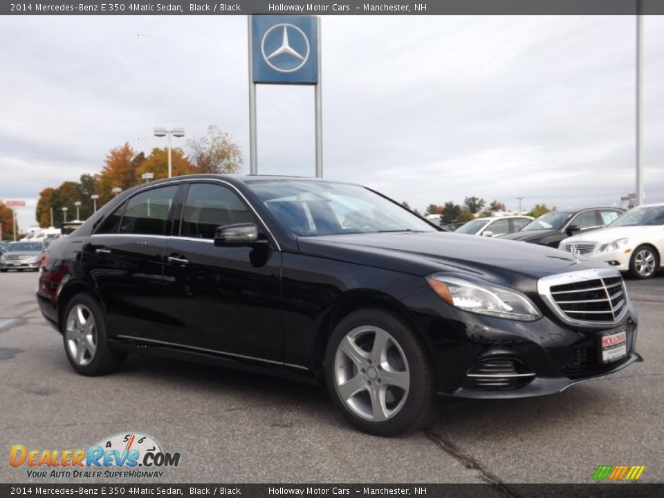 2014 Mercedes-Benz E 350 4Matic Sedan Black / Black Photo #3