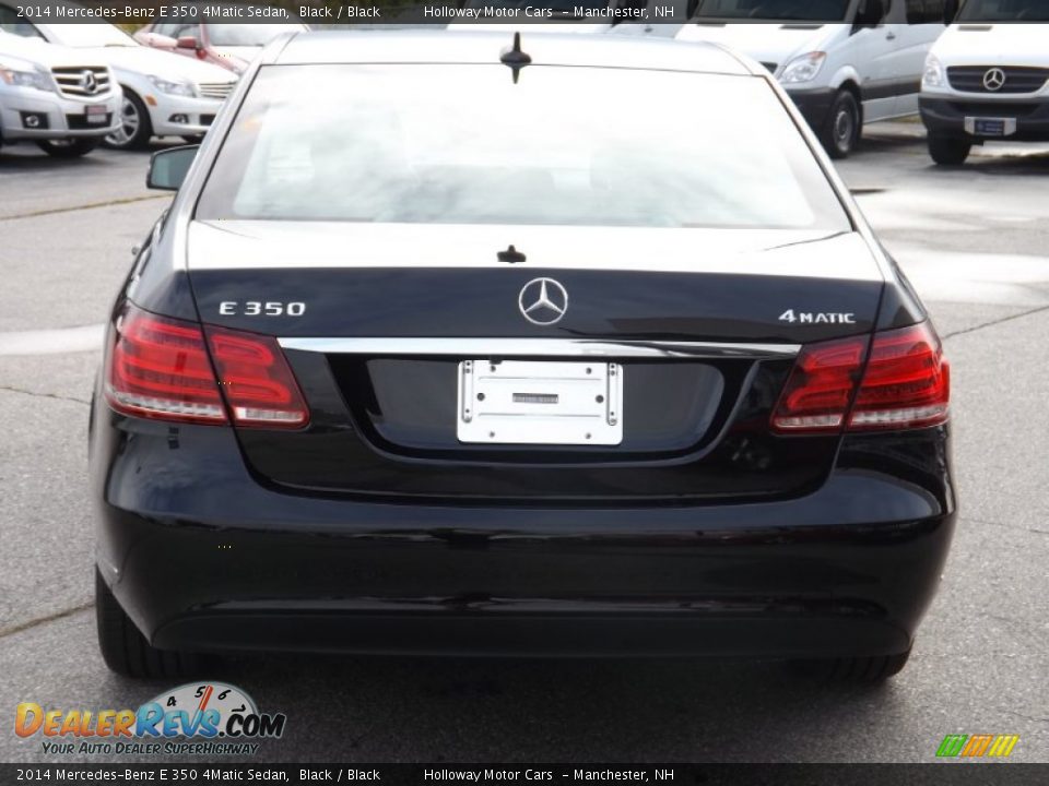 2014 Mercedes-Benz E 350 4Matic Sedan Black / Black Photo #4