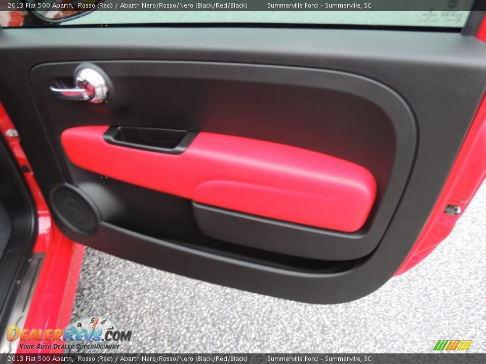 2013 Fiat 500 Abarth Rosso (Red) / Abarth Nero/Rosso/Nero (Black/Red/Black) Photo #8